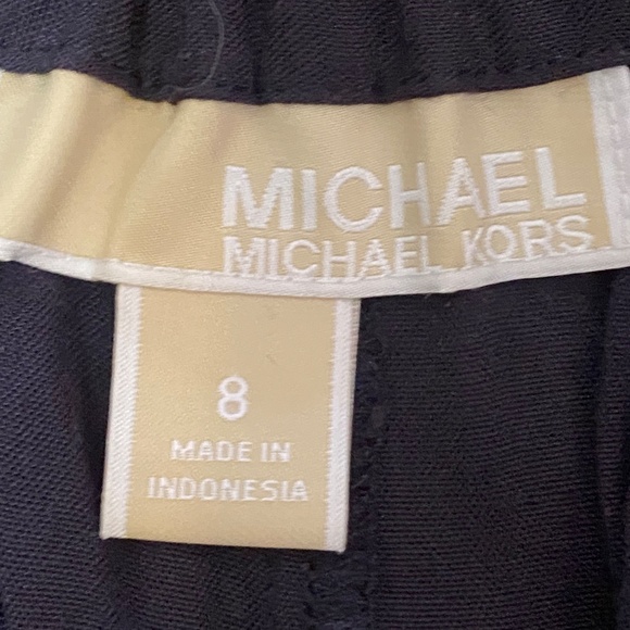 Michael Kors navy blue rayon lightweight zippered jogger pant. Sz.8 - Picture 10 of 15